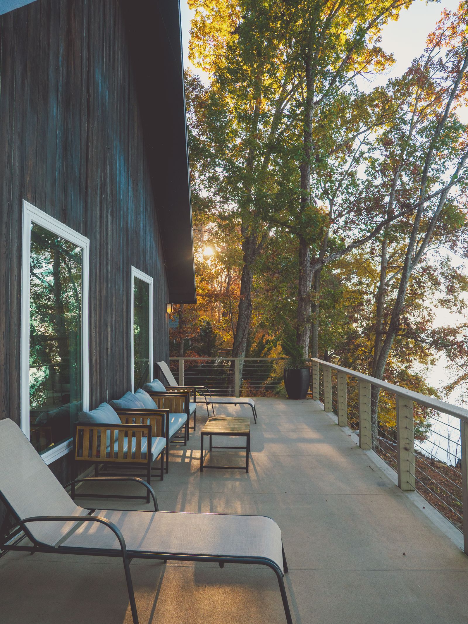 Terrasse en forêt