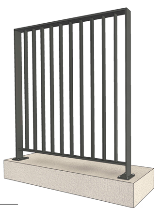 Section standard à barrotins