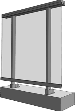Rampe vitrée sur mesure
